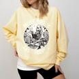 More Books Less People Introvert Skeleton Reading Comfort Colors Sweatshirt Butter