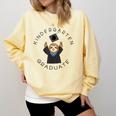 Boys Girls Kindergarten Graduate Sloth Graduation Cap Comfort Colors Sweatshirt Butter
