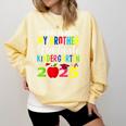 My Brother Graduated Kindergarten Class Of 2025 Graduation Comfort Colors Sweatshirt Butter