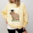 Capy Last Day Of School Capybara Graduation Quote Comfort Colors Sweatshirt Butter