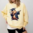 Capybara Graduation Dabbing Capy Wearing Graduate Gown Comfort Colors Sweatshirt Butter