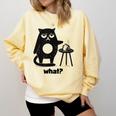 Cat What Humor Introvert Anti-Social Comfort Colors Sweatshirt Butter Cat What Humor Introvert Anti-Social Comfort Colors Sweatshirt Butter