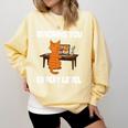 Cat Ignoring You Expert Level Orange Tabby Introvert Comfort Colors Sweatshirt Butter Cat Ignoring You Expert Level Orange Tabby Introvert Comfort Colors Sweatshirt Butter