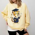 Cheetah Graduation Cute Kindergarten Elementary High School Comfort Colors Sweatshirt Butter