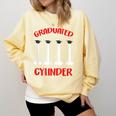 Chemistry Science Joke Graduated Cylinder Graduation T-Shirt Comfort Colors Sweatshirt Butter