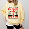 Christian Lawyer Attorney Law Student Graduation Exam Comfort Colors Sweatshirt Butter