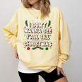 Christmas Sarcastic Introvert Holiday Shirt Comfort Colors Sweatshirt Butter