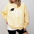Class Of 2017 Senior Graduation Comfort Colors Sweatshirt Butter