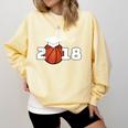 Class Of 2018 Basketball Senior Graduation Shirt Grad Comfort Colors Sweatshirt Butter