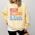 Class Of 2019 Senior High School Graduation Level 12th Grade Comfort Colors Sweatshirt Butter