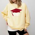 Class Of 2021 Burgundy Regalia Graduation Comfort Colors Sweatshirt Butter