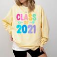 Class Of 2021 Graduation Grow With Me Comfort Colors Sweatshirt Butter