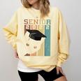 Class Of 2022 Graduation Cat Seniors Grad Comfort Colors Sweatshirt Butter