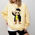 Class Of 2022 Sloth Graduation Masters College High School Comfort Colors Sweatshirt Butter