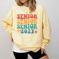 Class Of 2023 Senior 2023 Graduation Retro Seniors Comfort Colors Sweatshirt Butter