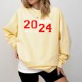 Class Of 2024 Senior Year Boys Girls School Graduation Comfort Colors Sweatshirt Butter