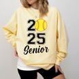 Class Of 2025 Softball Senior Graduation Graduate Women Comfort Colors Sweatshirt Butter