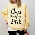 Class Of 2030 Graduation Kindergarten Seniors Comfort Colors Sweatshirt Butter