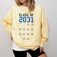 Class Of 2031 Graduation T-Shirt With Space For Handprints Comfort Colors Sweatshirt Butter