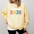 Class Of 2035 Graduation Check List Comfort Colors Sweatshirt Butter