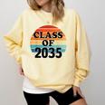 Class Of 2035 Senior Graduate Retro Graduation Comfort Colors Sweatshirt Butter
