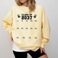 Class Of 2037 Handprint Grow With Me Pre-k Graduation Comfort Colors Sweatshirt Butter