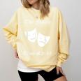 Cool Theater Graduation Tshirt Tragedy And Comedy Masks Comfort Colors Sweatshirt Butter