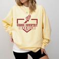 Cross Country Senior Night Senior 2025 Graduation Party 47 Comfort Colors Sweatshirt Butter