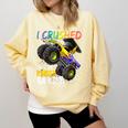 I Crushed Kindergarten Monster Truck Graduation Boys Small Comfort Colors Sweatshirt Butter