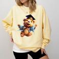 Cute Graduation Bear To Celebrate Your Graduate Comfort Colors Sweatshirt Butter