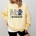 Cute Graduation Cat Masters High School T-Shirt For Men Women Kids Comfort Colors Sweatshirt Butter