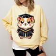Cute Hamster Graduation Comfort Colors Sweatshirt Butter