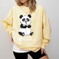 Cute Introvert Vibes – Panda Hello & Goodbye Comfort Colors Sweatshirt Butter Cute Introvert Vibes – Panda Hello & Goodbye Comfort Colors Sweatshirt Butter