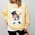 Dabbing Graduation Boy 1st Grade Class Of 2021 Nailed It Comfort Colors Sweatshirt Butter