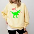 Dinosaur Rawr Diploma Grad Graduate Graduation Comfort Colors Sweatshirt Butter