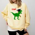 Dinosaur Rawr Diploma Graduate Graduation Comfort Colors Sweatshirt Butter