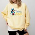 Disney Mickey Mouse Cap & Gown '25 Graduation Class Of 2025 Premium Tri-Blend Comfort Colors Sweatshirt Butter