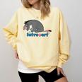 Disney Winnie The Pooh Introvert Eeyore Logo Comfort Colors Sweatshirt Butter Disney Winnie The Pooh Introvert Eeyore Logo Comfort Colors Sweatshirt Butter