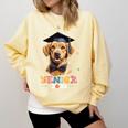 Dog Class Of 2024 Graduation Senior 2024 Men Women Girls Kids Comfort Colors Sweatshirt Butter