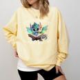 Easily Distracted By Dragon And Books Introvert Shirt Comfort Colors Sweatshirt Butter