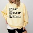 Eat Sleep Study For Bar Exam Lawyer Graduation Comfort Colors Sweatshirt Butter