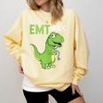 EMT Rex Paramedic Graduation Firefighter Comfort Colors Sweatshirt Butter