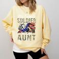 My Favorite Soldier Calls Me Aunt US Army Graduation Aunt Comfort Colors Sweatshirt Butter