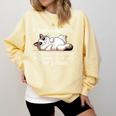 Felinetrovert Definition Cat Lover Introvert Humor Cats Comfort Colors Sweatshirt Butter