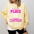 Female Lawyer Women Law Student Graduation Bar Exam Comfort Colors Sweatshirt Butter
