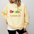 First 1st Grade 2018 Nailed It Graduation Shirt Comfort Colors Sweatshirt Butter