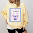 Fun Cute Introvert Cat Character Trophy For Men Women Comfort Colors Sweatshirt Butter