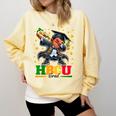 Future HBCU Grad Dabbing Kid Graduation For Boys Kids Comfort Colors Sweatshirt Butter