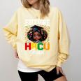 Future HBCU Grad Girl HBCU Toddler Kids Graduation Comfort Colors Sweatshirt Butter