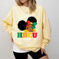 Future HBCU Grad History Girl Graduation HBCU Kids Comfort Colors Sweatshirt Butter